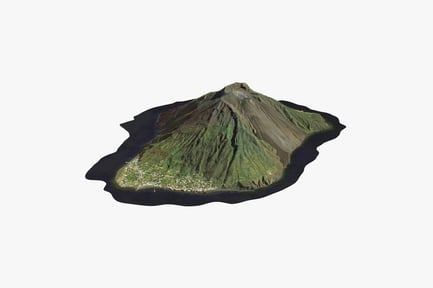 Visualização: Ilha Stromboli: vulcão ativo na Itália