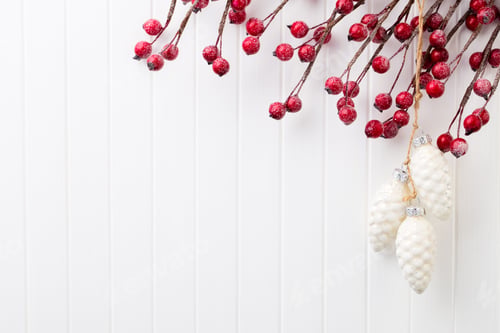 Preview: Christmas decor. Christmas greeting card. Symbol xmas.