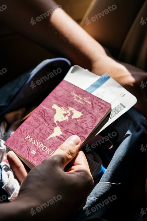 Preview: Passport and travel tickets