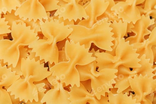 Preview: Different shapes of dried pasta in a close-up view on a flat surface