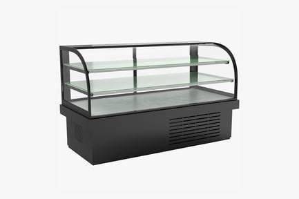 Preview: Curved Glass Dessert Showcase Refrigerator