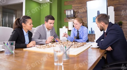 Preview: Successful team of architect working on new real estate project