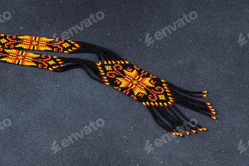 Preview: Gerdan is a Ukrainian jewelry decoration made of beads.