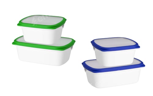 Preview: plastic containers isolated