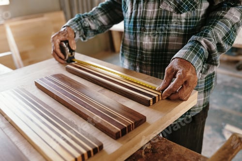 Preview: Carpenter Measuring Planks