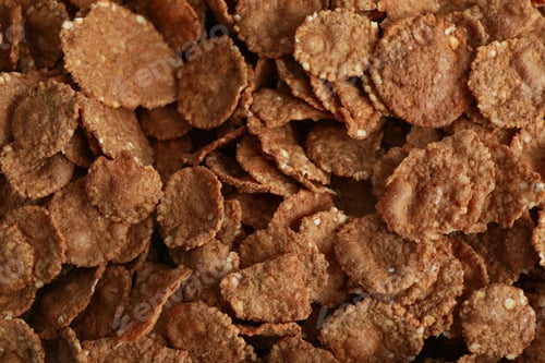 Preview: Tasty chocolate muesli on whole background, close up