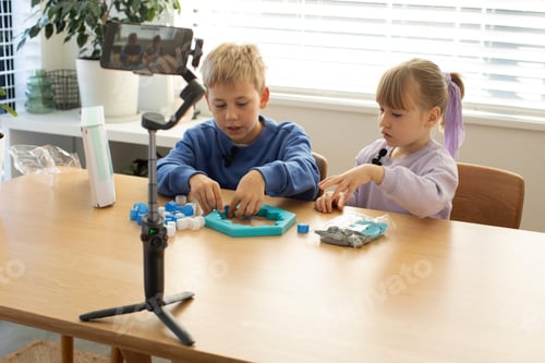 Preview: Kids play a new board game for their blog, recording a fun and interactive game session