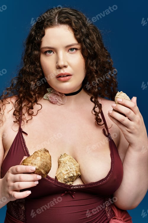 Preview: A stylish young woman flaunts her natural curls and trendy outfit with confidence