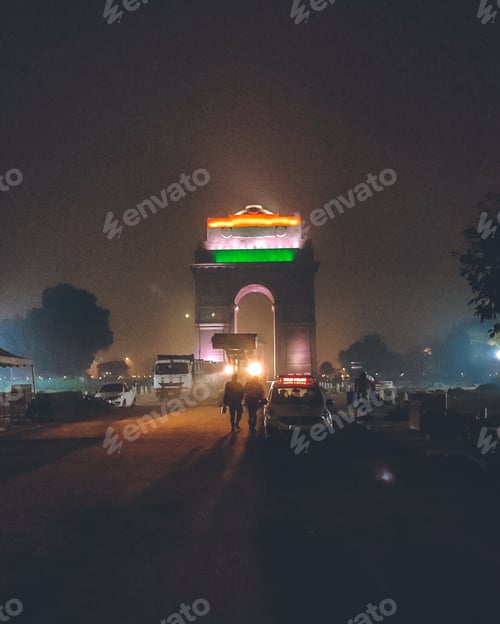 Preview: India Gate under construction....