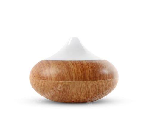 Preview: Modern essential oil diffuser on white background