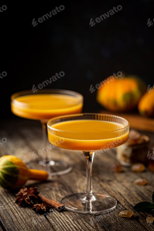 Preview: Pumpkin and orange cocktail