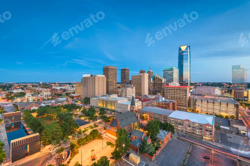 Preview: Oklahoma City, Oklahoma, USA downtown skyline