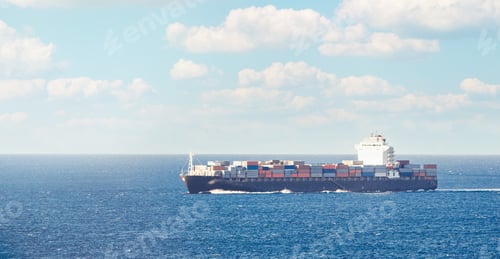 Preview: Container Ship on the Ocean