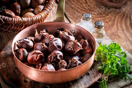 Preview: Hot chestnuts with garlic sauce