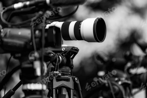 Preview: Group of Cameras at an Outdoor Event