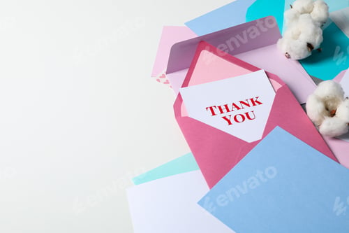 Preview: Words of gratitude, gratitude concept, text Thank you