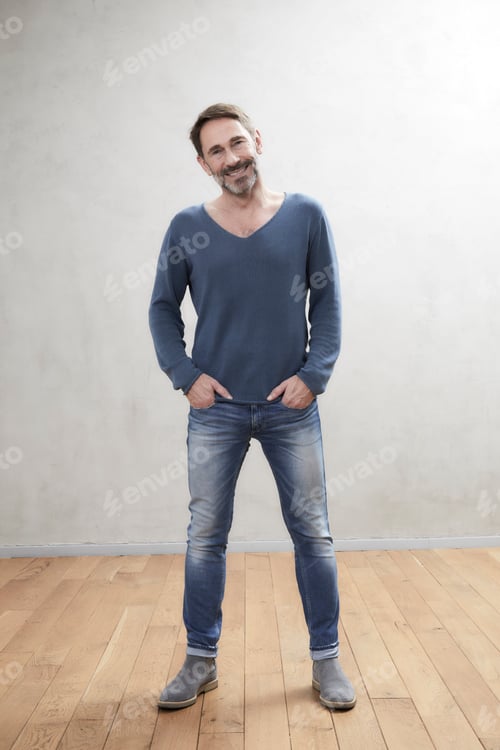 Preview: Portrait of a smiling man, Best Ager