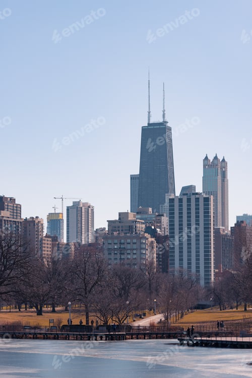 Preview: Chicago Skyline View From North Part Of The City