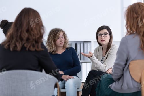 Preview: Women with problems sitting together during counseling