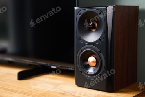 Preview: Sound speaker in living room interior