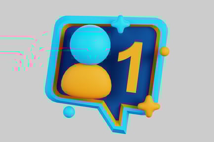 Preview: Social media follower counter notification