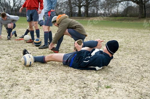Preview: Footballers warming up