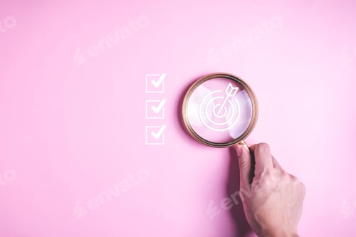 Preview: Business target goal and check mark icons
