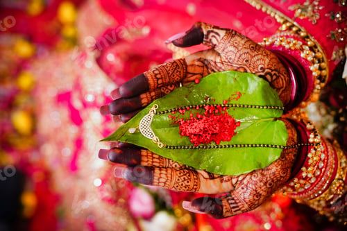 Preview: Picture of a traditional Hindu Indian wedding ceremony, showcasing some details