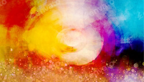 Preview: Background composed of vivid colors with abstract shape for confusing illustrations.