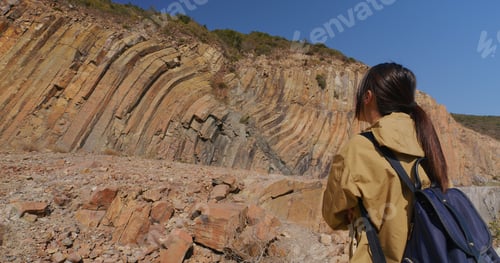 Preview: Woman visit geo park in Hong Kong