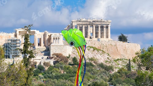 Preview: Kites over the Acropolis, Athens, Greece