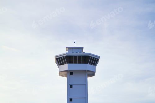 Preview: airport control tower. air traffic control