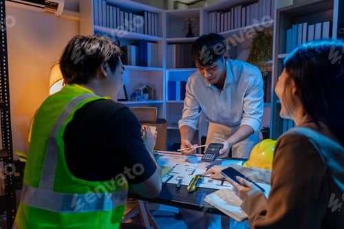 Preview: A diverse team of professionals shares ideas about architectural layouts