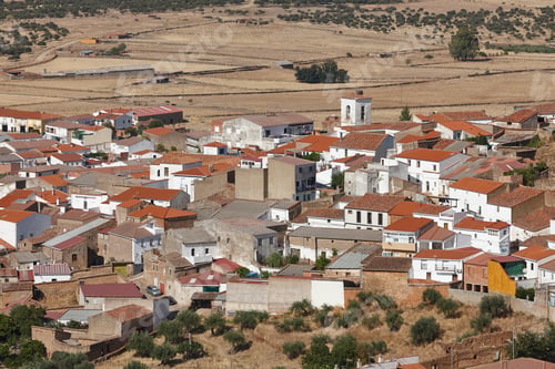 Preview: Traditional rural village of Puebla de Alcocer. Siberia extremena. Spain