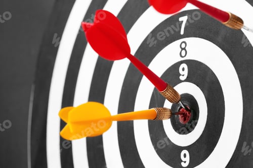 Preview: dartboard business success concept