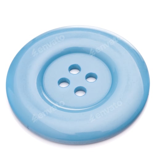 Preview: Sewing button isolated on white background cutout