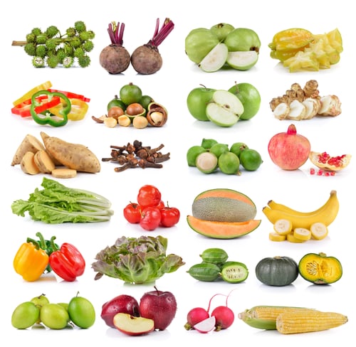 Preview: set of fruit and vegetable