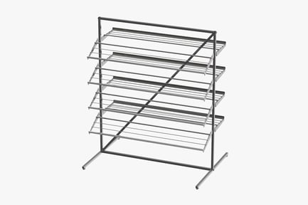 Preview: Retail Metal Display Rack with Shelves