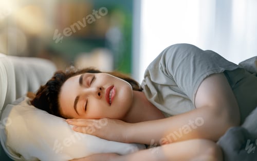 Preview: woman is sleeping in the bedroom