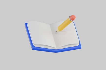 Preview: Open notebook with pencil