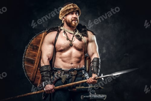 Preview: Severe barbarian in warrior clothes