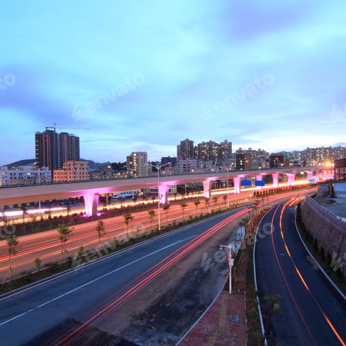 Preview: night view of the bridge