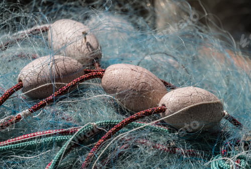 Preview: Fisherman fishing net detail