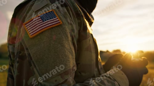 Preview: US APR Pilot With Radio Control Outside Controls An Army Drone