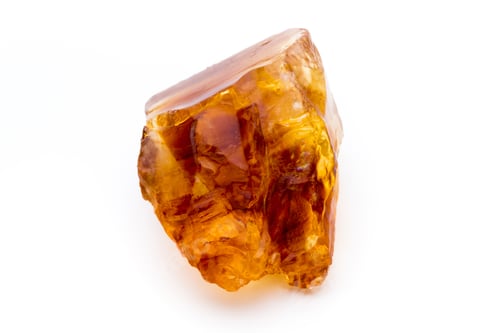 Preview: Brown caramelized sugar on white background.