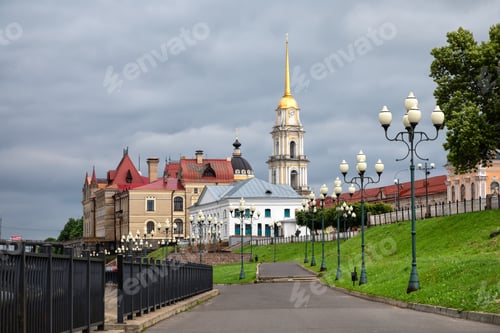 Preview: Rybinsk, Russia. Embanknkment of Volga river