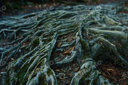 Preview: Close-up shot of a tree with exposed roots, set against a natural environment