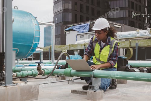 Preview: Industrial engineer work on site.