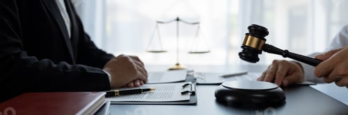 Preview: Lawyer or legal advisor finalizes the contract. Business legal agreements, constraints, consulting b