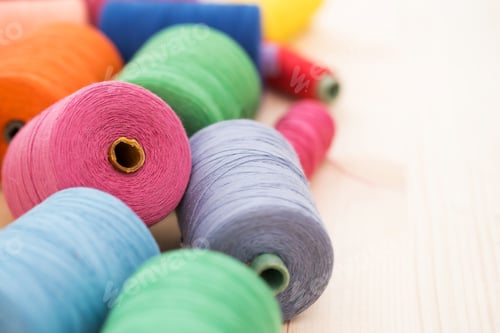 Preview: Colorful threads on the table